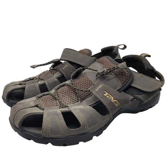 Teva Forebay Mens 12 Brown Fisherman Sport Hiking Sandals ShocPad 1001116 main image 8